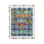 Fleece Blanket - Personalized Gift Tartan Plaid Blanket Clan Mitchell Ancient With Christmas Cookie Baking Crew Christmas Gift Fleece Blanket