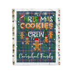 Personalized Gift Tartan Plaid Blanket Clan Carmichael Ancient With Christmas Cookie Baking Crew Christmas Gift Blanket, Plaid Blanket, Christmas Fleece Blanket, Christmas Blanket, Tartan Blanket, Scottish Blanket, Scotland Blanket, Family Name Blanket, Custom Blanket, Personalized Blanket