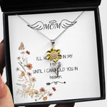 Sunflower Pendant Necklace - Mom Necklace - I'll Hold You In My Heart Mother's Day Gift