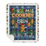 Personalized Gift Tartan Plaid Blanket Clan MacRae Hunting Ancient With Christmas Cookie Baking Crew Christmas Gift Sherpa Blanket, tartan sherpa blanket,buffalo plaid sherpa blanket,christmas sherpa blanket,Christmas Throw Blanket,green plaid sherpa blanket,green sherpa blanket