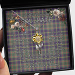 To My Beautiful Soulmate Sunflower Necklace In Your Eyes I Have Found My Home Clan Taylor Weathered Tartan Jewelry For Girlfriend