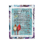 Scotstee Shop - Personalized Letter Love Quote For Wife, Couple Love Gift, Love Wife Gift Fleece Blanket