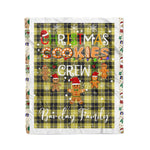 Personalized Gift Tartan Plaid Blanket Clan Barclay Dress Modern With Christmas Cookie Baking Crew Christmas Gift Blanket, Plaid Blanket, Christmas Fleece Blanket, Christmas Blanket, Tartan Blanket, Scottish Blanket, Scotland Blanket, Family Name Blanket, Custom Blanket, Personalized Blanket