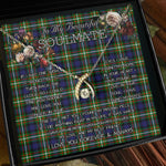 To My Beautiful Soulmate Necklace In Your Eyes I Have Found My Home Clan Ferguson Modern Tartan Wishbone Dancing Necklace