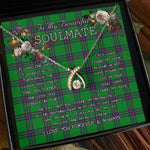 To My Beautiful Soulmate Necklace In Your Eyes I Have Found My Home Clan Elphinstone Hunting Tartan Wishbone Dancing Necklace