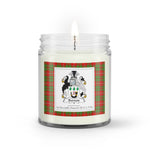 Soy Wax Candle - Buffalo Plaid Candle Burnett Family Crest Tartan Plaid Soy Wax Candle, oil candle, candle handmade, wax candle, soy wax, nature wax, natural soy wax, natural soy candles, natural candle