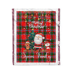 Personalized Gift Tartan Plaid Blanket Clan Spens With Funny Santa Snowman Reindeer Merry Christmas Fleece Blanket, Home Living Room, Plaid Blanket, Tartan Blanket, Scottish Blanket, Buffalo fleece blanket, Christmas Blanket