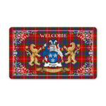 Doormat - Tartan Door Mat The Family Fraser Welcome Mat, Plaid Doormat Scottish