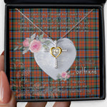 Gift For My Beautiful Girlfriend Necklace Valentine Necklace Clan MacNaughton Ancient Tartan Cross Dancing Necklace Scottish Tartan Jewelry