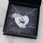 Sea Turtle Necklace Gift for My Beautiful Girlfriend Valentines Necklace Clan MacArthur of Milton Tartan Blue Turtle Necklace
