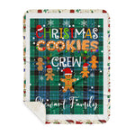 Personalized Gift Tartan Plaid Blanket Clan Stewart Ancient With Christmas Cookie Baking Crew Christmas Gift Sherpa Blanket, tartan sherpa blanket,buffalo plaid sherpa blanket,christmas sherpa blanket,Christmas Throw Blanket,green plaid sherpa blanket,green sherpa blanket