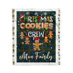 Personalized Gift Tartan Plaid Blanket Clan Aiton With Christmas Cookie Baking Crew Christmas Gift Blanket, Plaid Blanket, Christmas Fleece Blanket, Christmas Blanket, Tartan Blanket, Scottish Blanket, Scotland Blanket, Family Name Blanket, Custom Blanket, Personalized Blanket