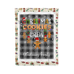 Personalized Gift Tartan Plaid Blanket Clan Glendinning With Christmas Cookie Baking Crew Christmas Gift Blanket, Plaid Blanket, Christmas Fleece Blanket, Christmas Blanket, Tartan Blanket, Scottish Blanket, Scotland Blanket, Family Name Blanket, Custom Blanket, Personalized Blanket