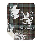 Sherpa Blanket - Tartan Blanket Thistle and Lion Scottish Clan Stewart Old Weathered Plaid Blanket, plaid sherpa blanket queen,purple sherpa blanket,queen sherpa blanket,queen size sherpa blanket,red sherpa blanket,scottish tartan blankets,sherpa blanket,sherpa christmas blanket