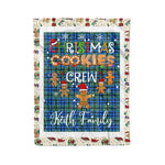 Personalized Gift Tartan Plaid Blanket Clan Keith With Christmas Cookie Baking Crew Christmas Gift Blanket, Plaid Blanket, Christmas Fleece Blanket, Christmas Blanket, Tartan Blanket, Scottish Blanket, Scotland Blanket, Family Name Blanket, Custom Blanket, Personalized Blanket