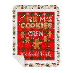 Personalized Gift Tartan Plaid Blanket Clan MacDonald of Sleat With Christmas Cookie Baking Crew Christmas Gift Sherpa Blanket, tartan sherpa blanket,buffalo plaid sherpa blanket,christmas sherpa blanket,Christmas Throw Blanket,green plaid sherpa blanket,green sherpa blanket