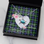 Sea Turtle Necklace Gift for My Beautiful Girlfriend Valentines Necklace Clan Baillie Tartan Blue Turtle Necklace