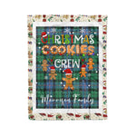 Fleece Blanket - Personalized Gift Tartan Plaid Blanket Clan Morrison Ancient With Christmas Cookie Baking Crew Christmas Gift Fleece Blanket