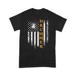 Scotstee Shop - Vintage USA Drummer American Flag Drums Patriotic Cool Gift 4th Of July Shirt