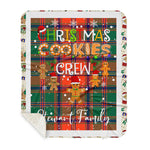 Personalized Gift Tartan Plaid Blanket Clan Stewart of Appin Ancient With Christmas Cookie Baking Crew Christmas Gift Sherpa Blanket, tartan sherpa blanket,buffalo plaid sherpa blanket,christmas sherpa blanket,Christmas Throw Blanket,green plaid sherpa blanket,green sherpa blanket