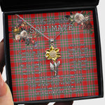 To My Beautiful Soulmate Sunflower Necklace In Your Eyes I Have Found My Home Clan MacBain Tartan Jewelry For Girlfriend