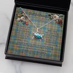 Sea Turtle Necklace To My Beautiful Soulmate Necklace In Your Eyes I Have Found My Home Clan Balfour Tartan Blue Turtle Necklace