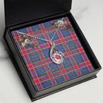 To My Beautiful Soulmate Necklace In Your Eyes I Have Found My Home Clan Graham of Menteith Pink Tartan Rising Phoenix Necklace