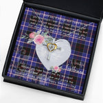Gift For My Beautiful Girlfriend Necklace Valentine Necklace Clan Dunlop Modern Tartan Cross Dancing Necklace Scottish Tartan Jewelry