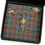 To My Beautiful Soulmate Sunflower Necklace In Your Eyes I Have Found My Home Clan Caledonia Tartan Jewelry For Girlfriend, Tartan Sunflower Pendant Necklace, Scottish Tartan Jewelry, valentine necklace, necklace girlfriend, necklace for wife, cute necklaces for girlfriend, jewelry for girlfriend, to my soulmate necklace, to my future wife necklace