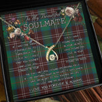 To My Beautiful Soulmate Necklace In Your Eyes I Have Found My Home Clan Chisholm Hunting Ancient Tartan Wishbone Dancing Necklace
