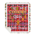 Personalized Gift Tartan Plaid Blanket Clan Meikle With Christmas Cookie Baking Crew Christmas Gift Sherpa Blanket, tartan sherpa blanket,buffalo plaid sherpa blanket,christmas sherpa blanket,Christmas Throw Blanket,green plaid sherpa blanket,green sherpa blanket
