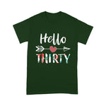 Womens Hello Thirty Happy 30th Birthday Gift Birthday Shirt - Scotstee Shop