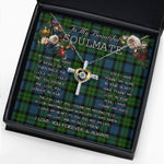 To My Beautiful Soulmate Necklace In Your Eyes I Have Found My Home Clan MacKie Tartan Cross Dancing Necklace