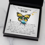 Opal Turtle Necklace - Mom Necklace Gift - To My Amazing Mom - From Son - Beautiful Gift Set Mom Necklace