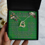 To My Beautiful Soulmate Necklace In Your Eyes I Have Found My Home Clan Masterton Tartan Forever Love Necklace