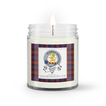 Soy Wax Candle - Buffalo Plaid Candle Clan Badge Broun Tartan Plaid Soy Wax Candle, oil candle, candle handmade, wax candle, soy wax, nature wax, natural soy wax, natural soy candles, natural candle