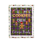 Personalized Gift Tartan Plaid Blanket Clan Carnegie With Christmas Cookie Baking Crew Christmas Gift Blanket, Plaid Blanket, Christmas Fleece Blanket, Christmas Blanket, Tartan Blanket, Scottish Blanket, Scotland Blanket, Family Name Blanket, Custom Blanket, Personalized Blanket