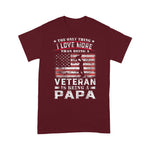 Scotstee Shop - Veteran 365 Papa Veteran Fathers Day Gift Men 4th Of July Shirt