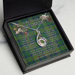 To My Beautiful Soulmate Necklace In Your Eyes I Have Found My Home Clan Cranstoun Hunting Tartan Rising Phoenix Necklace