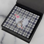 Rising Phoenix Necklace - Valentine Necklace Clan Hannay Tartan Gift for Girlfriend, Gift for My Wife Rising Phoenix Necklace