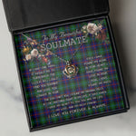 To My Beautiful Soulmate Necklace In Your Eyes I Have Found My Home Clan Campbell Of Cawdor Modern Tartan Crown Pendant Necklace