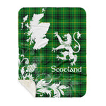 Sherpa Blanket - Tartan Blanket Thistle and Lion Scottish Clan Arthur Plaid Blanket, plaid sherpa blanket queen,purple sherpa blanket,queen sherpa blanket,queen size sherpa blanket,red sherpa blanket,scottish tartan blankets,sherpa blanket,sherpa christmas blanket