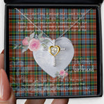 Gift For My Beautiful Girlfriend Necklace Valentine Necklace Clan Caledonia Tartan Cross Dancing Necklace Scottish Tartan Jewelry