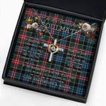 To My Beautiful Soulmate Necklace In Your Eyes I Have Found My Home Clan Comyn Tartan Cross Dancing Necklace