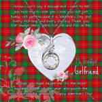 Rising Phoenix Necklace - Valentine Necklace Clan Fenton Tartan Gift for Girlfriend, Gift for My Wife Rising Phoenix Necklace