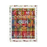Personalized Gift Tartan Plaid Blanket Clan Ogilvie Of Airlie Ancient With Christmas Cookie Baking Crew Christmas Gift Blanket, Plaid Blanket, Christmas Fleece Blanket, Christmas Blanket, Tartan Blanket, Scottish Blanket, Scotland Blanket, Family Name Blanket, Custom Blanket, Personalized Blanket
