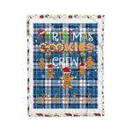 Fleece Blanket - Personalized Gift Tartan Plaid Blanket Clan Muirhead Blue With Christmas Cookie Baking Crew Christmas Gift Fleece Blanket