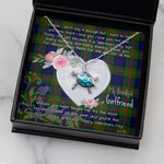 Sea Turtle Necklace Gift for My Beautiful Girlfriend Valentines Necklace Clan Dundas Tartan Blue Turtle Necklace
