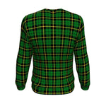 Scotstee Shop Tartan Plaid Sweatshirt, plaid sweatshirt, christmas sweatshirt, christmas sweatshirt womens, mens christmas sweatshirt, buffalo plaid sweatshirt,Clan Wallace Hunting - Green Sweatshirt