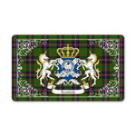Doormat - Welcome Mat Scottish Cochrane Hunting Clan Badge Tartan Door Mat, Plaid Doormat
